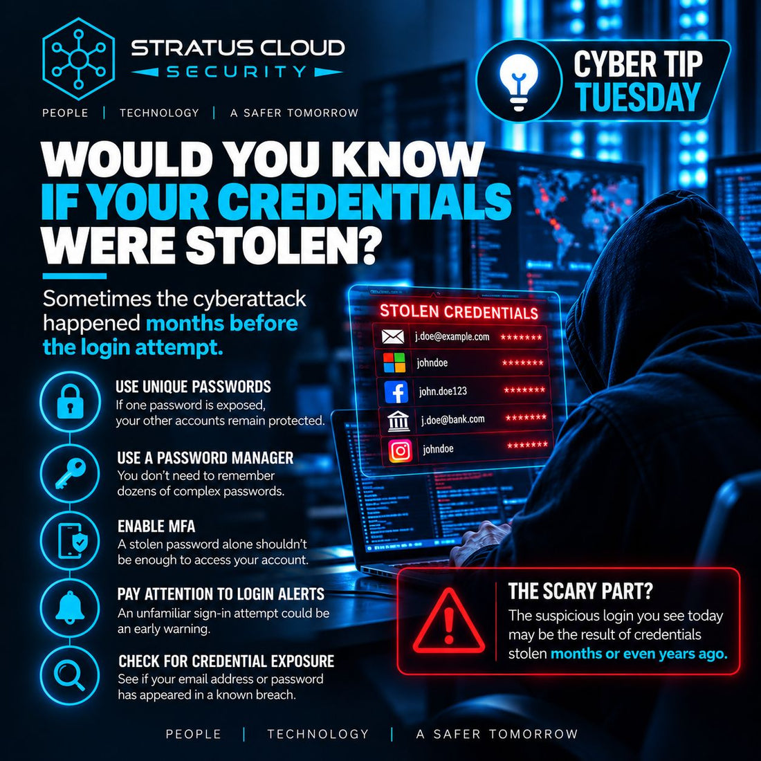 Would You Know If Your Credentials Were Stolen? | Cyber Tip Tuesday
