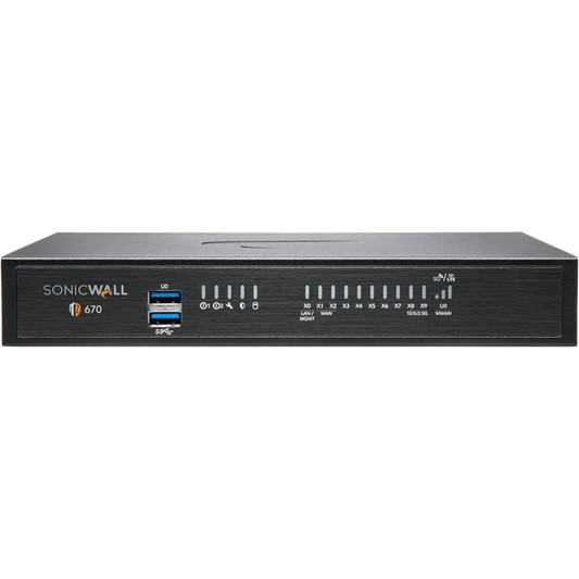 SONICWALL TZ670 WITH 8X5 SUPPORT 1YR [02-SSC-5858]
