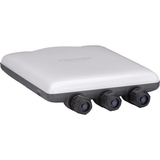 FortiAP-234G Outdoor Wireless AP - Tri radio (Wi-Fi-6E IEEE 802.11ax Tri-band 2.4/5/6GHz and dual 5G operation 2+2+2 2 streams 3 radios) [Note:  6GHz band not available in all regulatory domains], internal antennas, 2x 100/1000/2500 Base-T RJ [FAP-234G-E]