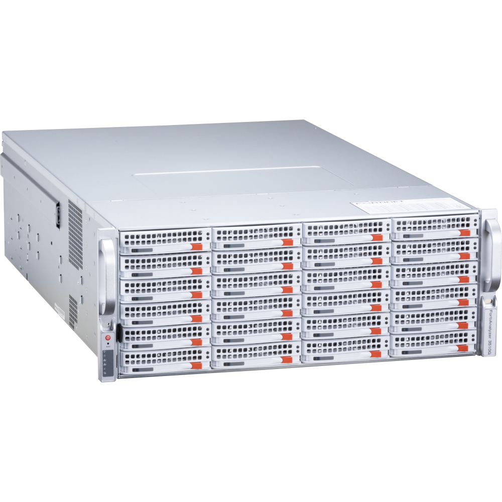 FortiAnalyzer-3510G Centralized log & analysis appliance - 2 x GbE RJ45 ports, 2x SFP28 ports, 96TB storage, dual power supplies, 5000 GB/Day of logs. [FAZ-3510G]
