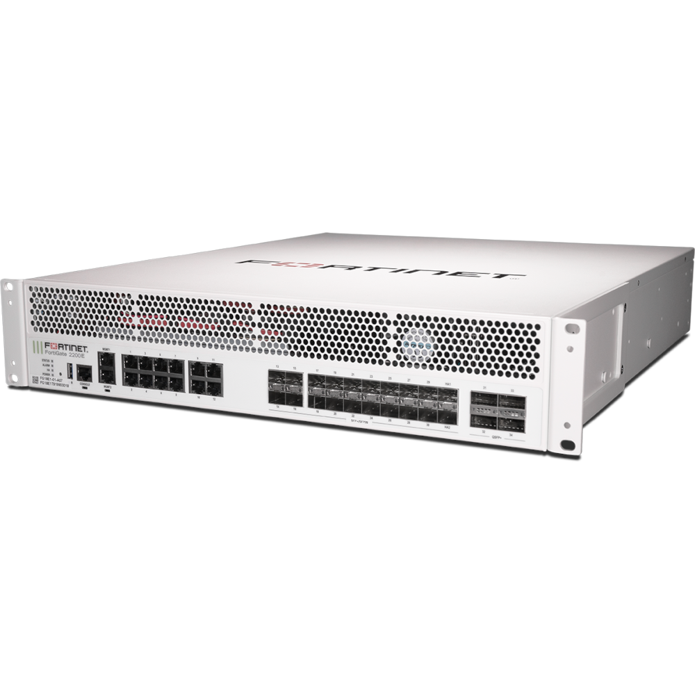 FortiGate-2201E Hardware plus 1 Year FortiCare Premium and FortiGuard Enterprise Protection [FG-2201E-BDL-809-12]