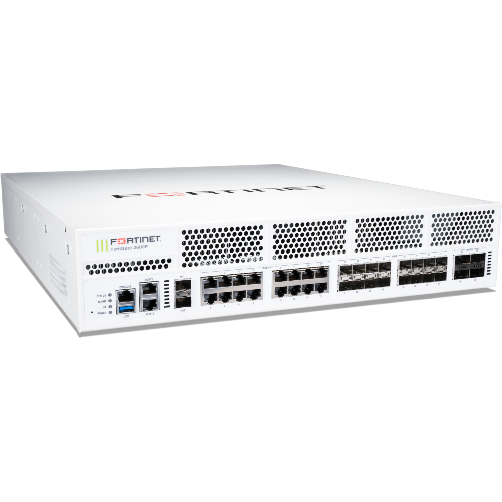 FortiGate-2600F Hardware plus 3 Year FortiCare Premium and FortiGuard Unified Threat Protection (UTP) [FG-2600F-BDL-950-36]