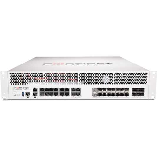 FortiGate-3300E Hardware plus 1 Year FortiCare Premium and FortiGuard Unified Threat Protection (UTP) [FG-3300E-BDL-950-12]