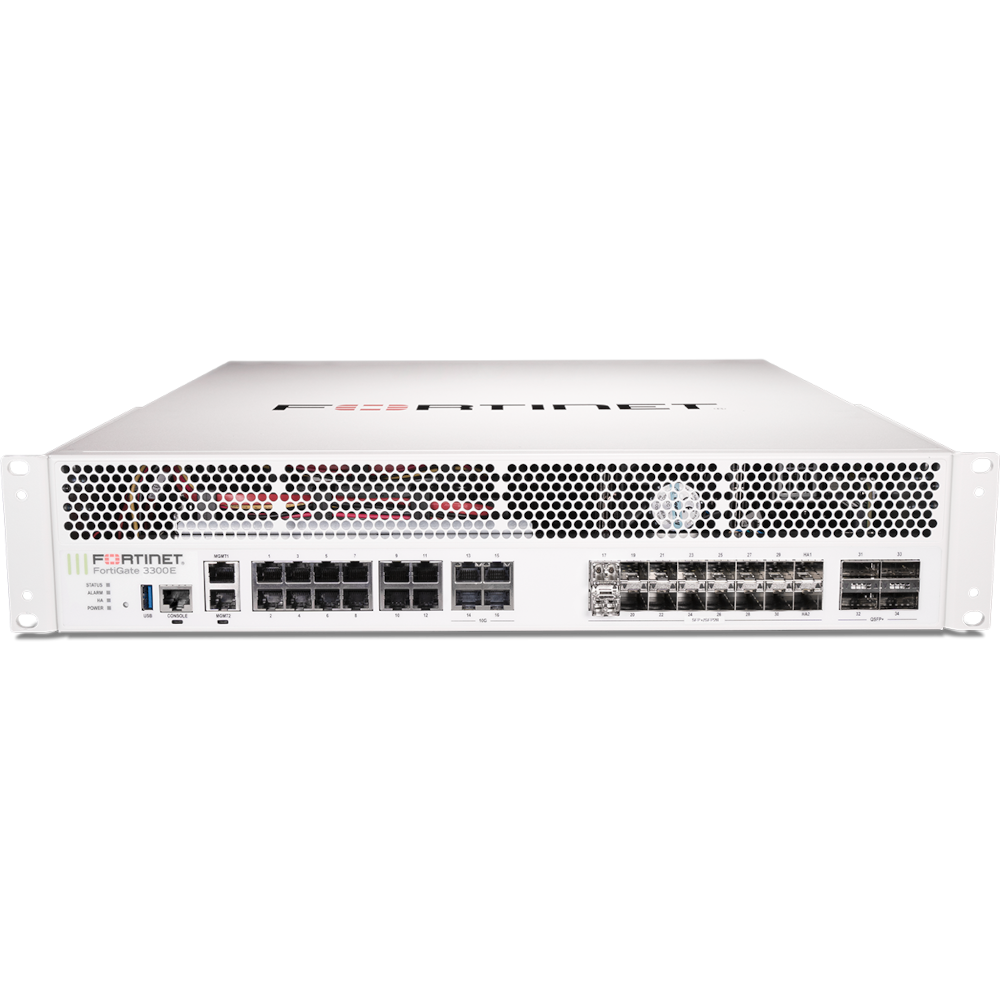 FortiGate-3300E Hardware plus 3 Year FortiCare Premium and FortiGuard Unified Threat Protection (UTP) [FG-3300E-BDL-950-36]