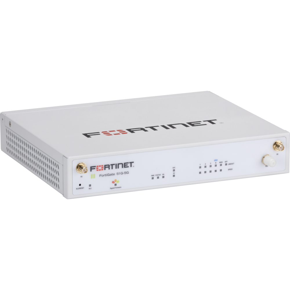 FortiGate-51G 5 portas GE RJ45 (incluindo 4 portas internas, 1 porta WAN), SSD de 64 GB. [FG-51G]
