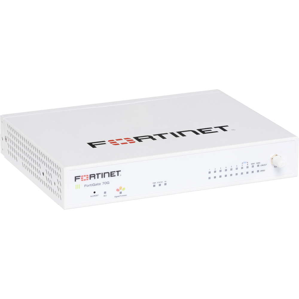 FortiGate-70G-PoE 10 portas GE RJ45 (incluindo 4 portas interiores, 4 portas GE RJ45 PoE, 2 portas WAN) [FG-70G-POE]