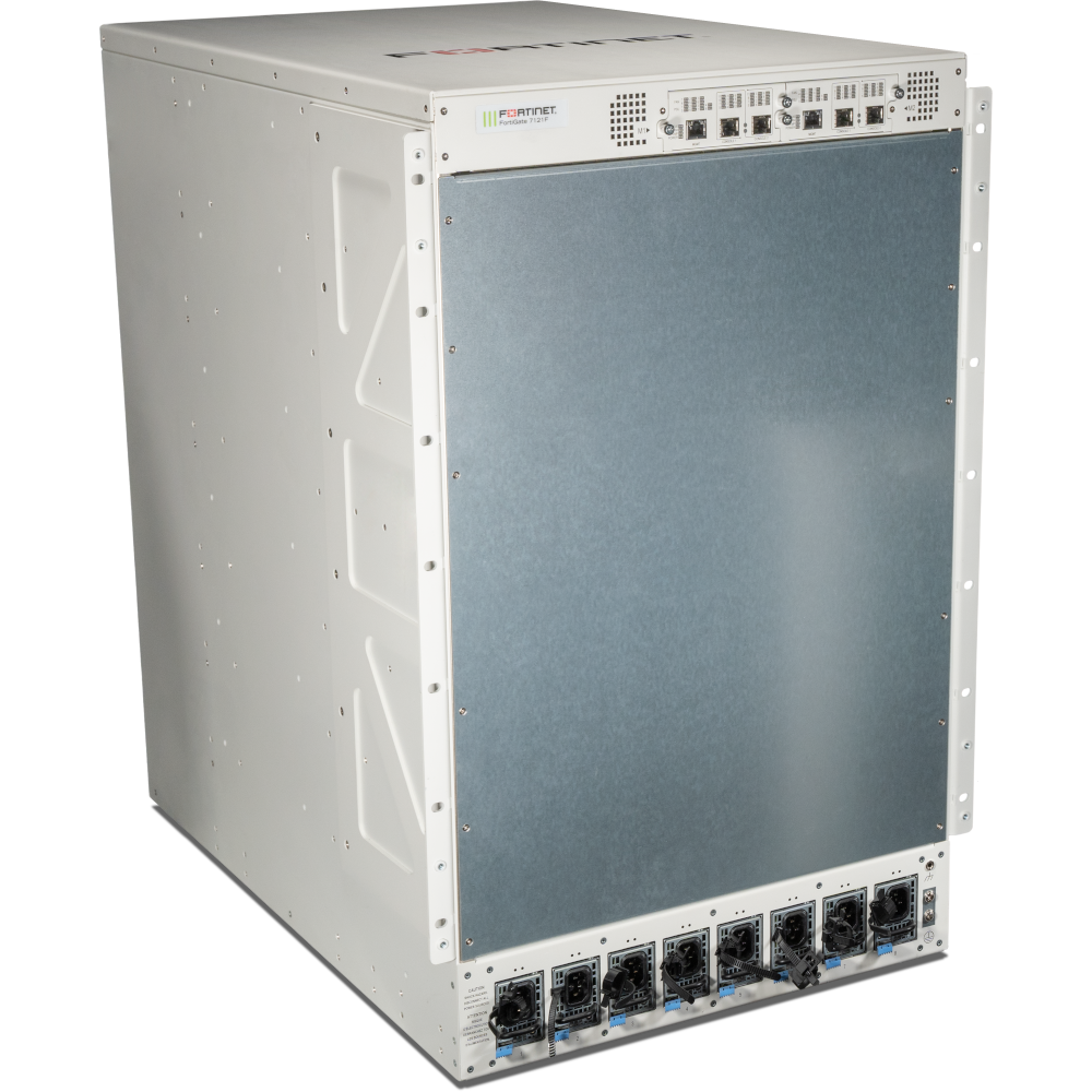 Chassis FortiGate-7121F-DC FG-7121F com 2 módulos de gestão do sistema, 8 fontes de alimentação CC e 6 módulos de ventoinha, 8 cabos de entrada CC. [FG-7121F-DC-CH]