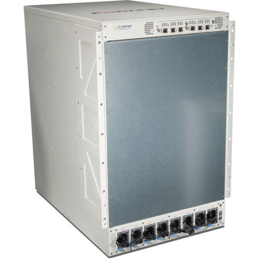 Chassis FortiGate-7121F-DC FG-7121F com 2 módulos de gestão do sistema, 8 fontes de alimentação CC e 6 módulos de ventoinha, 8 cabos de entrada CC. [FG-7121F-DC-CH]