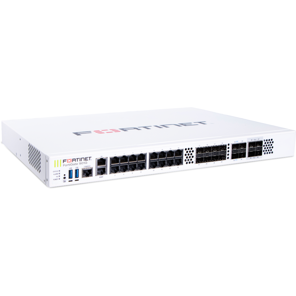 FortiGate-901G Hardware plus 3 Year FortiCare Premium and FortiGuard Unified Threat Protection (UTP) [FG-901G-BDL-950-36]