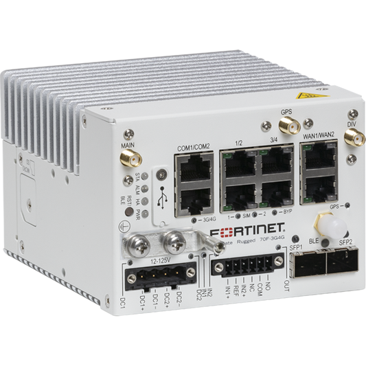FortiGateRugged-70F-3G4G Hardware plus 1 Year FortiCare Premium and FortiGuard Unified Threat Protection (UTP) [FGR-70F-3G4G-BDL-950-12]