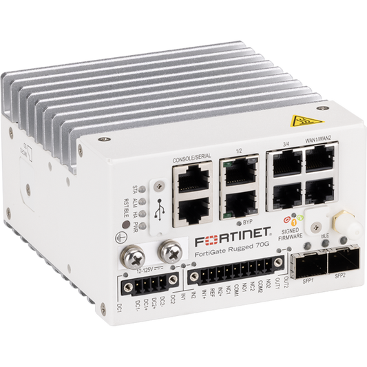 FortiGateRugged-70G Hardware plus 5 Year FortiCare Premium and FortiGuard Unified Threat Protection (UTP) [FGR-70G-BDL-950-60]