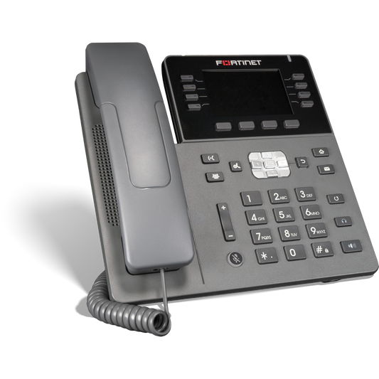 FortiFone-380B Mid range IP Phone with 3.5"color screen, 28 programmable keys, PoE and 10/100/1000 LAN and PC connections, upgrade/replacement for FON-380. [FON-380B]