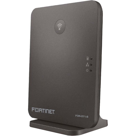 FortiFone-D71-B-EU European DECT base station with an indoors range of 50 meters and outdoor range 300 meters and supports up to 8 concurrent calls [FON-D71-B-EU]