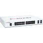 FortiSwitch-124F Layer 2 FortiGate switch controller compatible switch with 24x 1G RJ45 and 4x 10G/1G SFP+/SFP ports and 1x RJ45 console port. Fanless. [FS-124F]