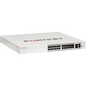 FortiSwitch-T1024F-FPOE Layer 2/3 FortiGate switch controller compatible PoE 802.3bt switch with 24 x 10G/5G/2.5G/1G RJ45 and 2 x 100GE QSFP28 ports. Max 1440W PoE output limit. Dual AC power supplies. [FS-T1024F-FPOE]