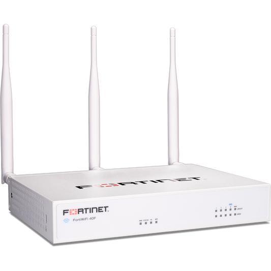 FortiWiFi-40F Hardware plus 1 Year FortiCare Premium and FortiGuard Unified Threat Protection (UTP) [FWF-40F-E-BDL-950-12]