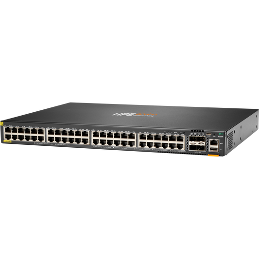 HPE Aruba Networking CX 6300F 24-port 1GbE Class 4 PoE and 4-port SFP56 Switch