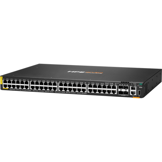 HPE Aruba Networking CX 6200F 48G Class-4 PoE 4SFP+ 370W Switch