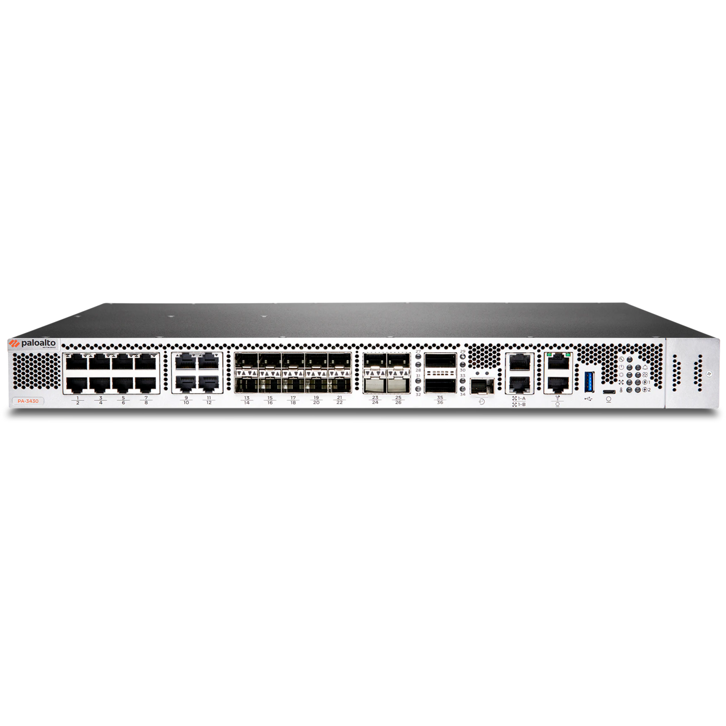 Unidade laboratorial Palo Alto Networks PA-3430 com fontes de alimentação CA redundantes [PAN-PA-3430-LAB]