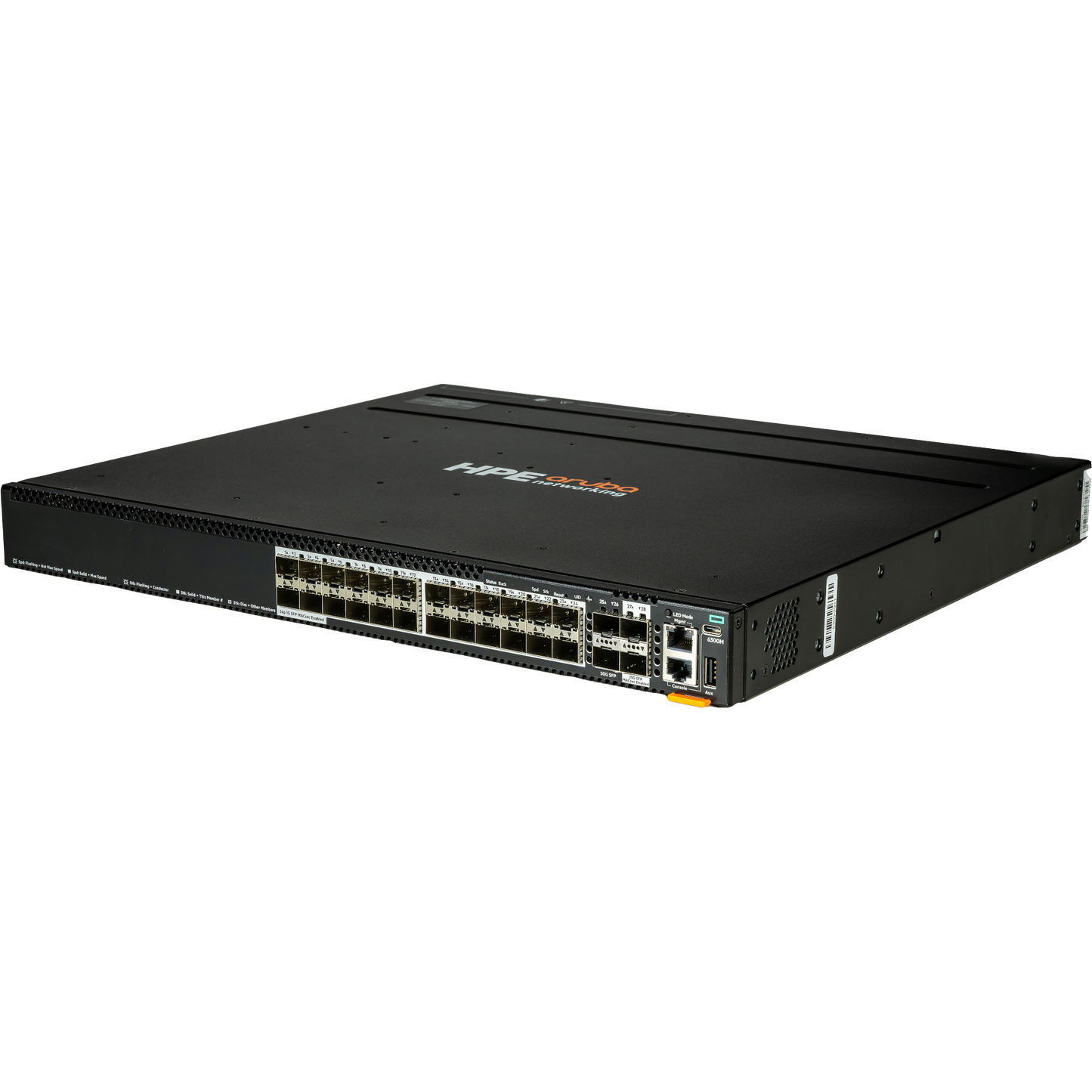 HPE Aruba Networking CX 6300M 24p SFP 1G 2p SFP56 50G 2p SFP28 25G MACsec TAA Switch