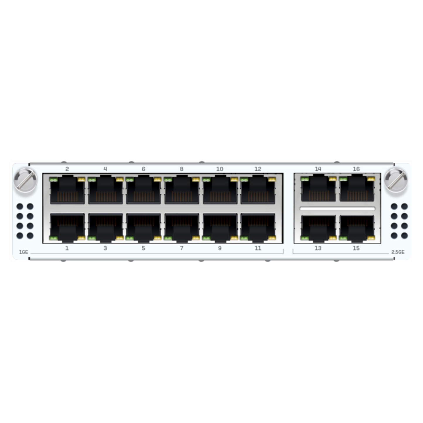 4 port 2.5GbE copper + 12 port GbE High-density Flexi Port module (for XGS 5500/6500/7500/8500 models only) [XSAZTCHC4]